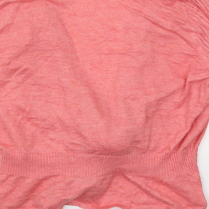Womens UK Size S Wallis Pink Cardigan Jumper
