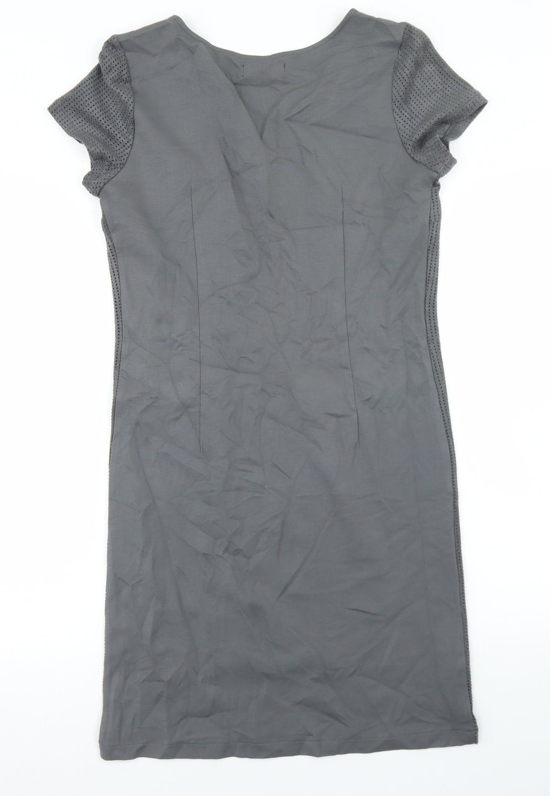 LERROS Womens Grey  Viscose Bodycon  Size 10  Crew Neck