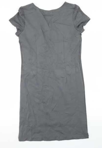 LERROS Womens Grey  Viscose Bodycon  Size 10  Crew Neck