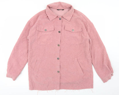 SheIn Womens Pink   Jacket  Size XS  Button - Distressed