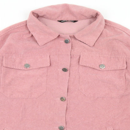 SheIn Womens Pink   Jacket  Size XS  Button - Distressed