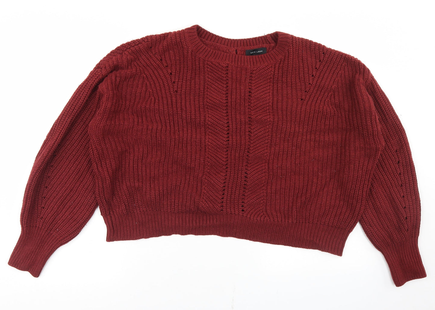 Womens UK Size L New Look Purple Pullover Jumper