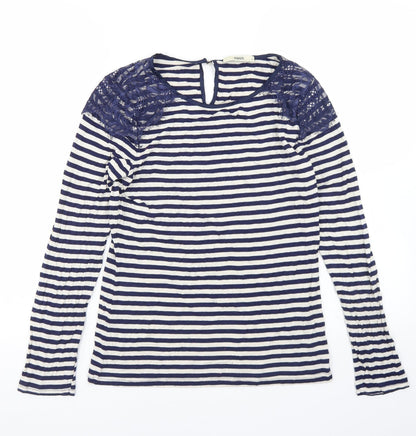 Womens UK Size M Oasis Blue Basic T-Shirt