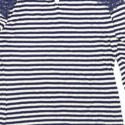 Womens UK Size M Oasis Blue Basic T-Shirt