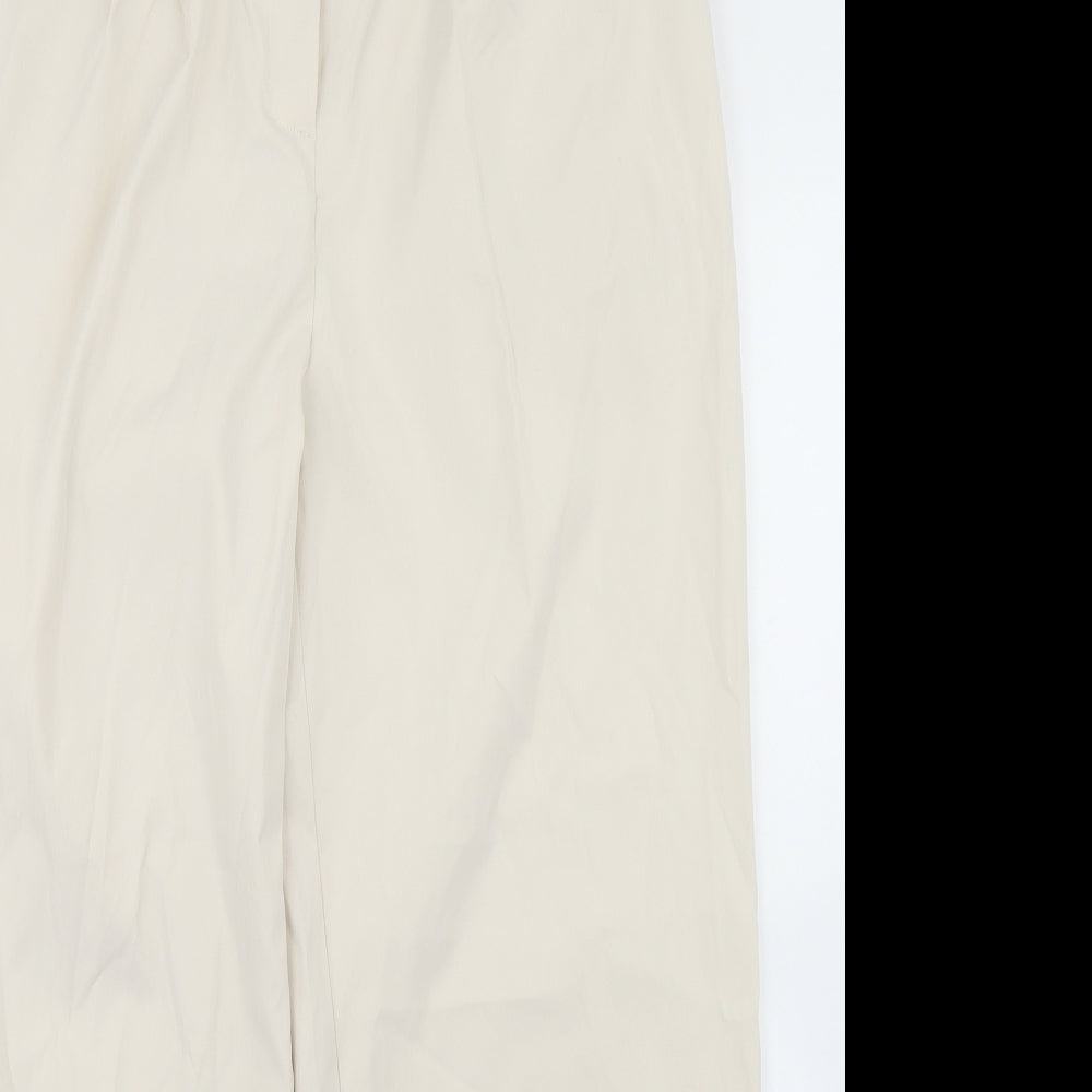 SheIn Womens Beige  Polyester Dress Pants Trousers Size XL L28 in Regular Button