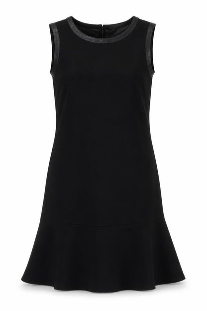 ESPRIT Womens Black  Polyester Fit & Flare  Size 12  Round Neck Zip