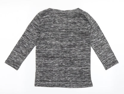 Womens UK Size 6 Dorothy Perkins Grey Basic T-Shirt
