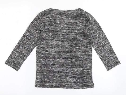 Womens UK Size 6 Dorothy Perkins Grey Basic T-Shirt
