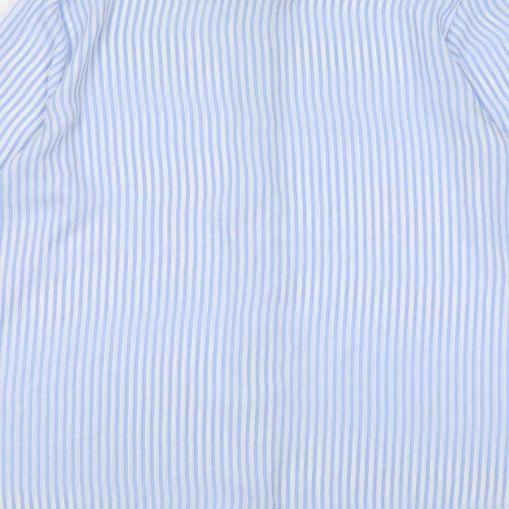 Womens UK Size 8 Atmosphere Blue Basic Button-Up