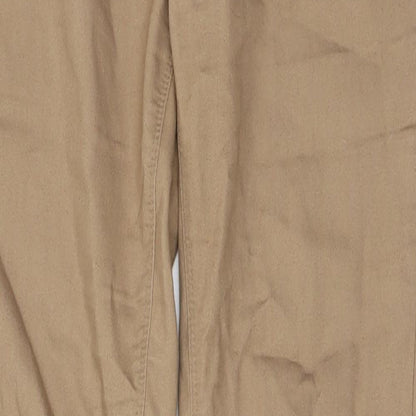 Primark Womens Brown  Cotton Skinny Jeans Size 10 L30 in Regular Button