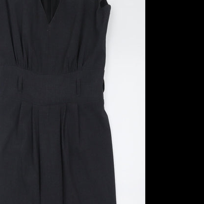 Atmosphere Womens Grey  Polyester A-Line  Size 8  V-Neck Zip