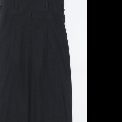 Atmosphere Womens Grey  Polyester A-Line  Size 8  V-Neck Zip