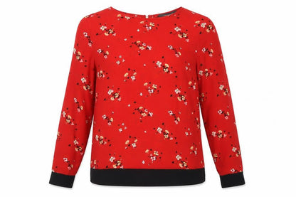 Womens UK Size 10 Primark Red Basic Blouse