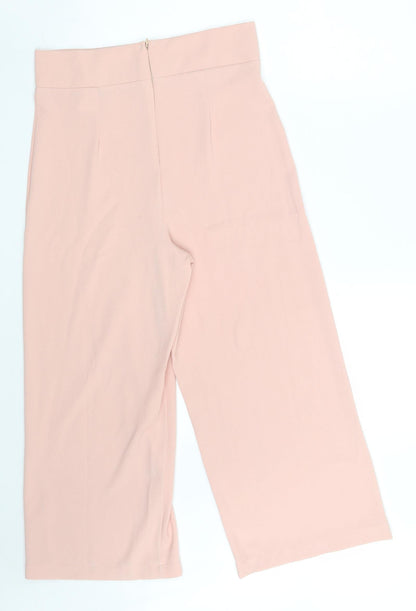 Womens UK Size 10 PRETTYLITTLETHING Regular Fit Bloomer Pink Trousers