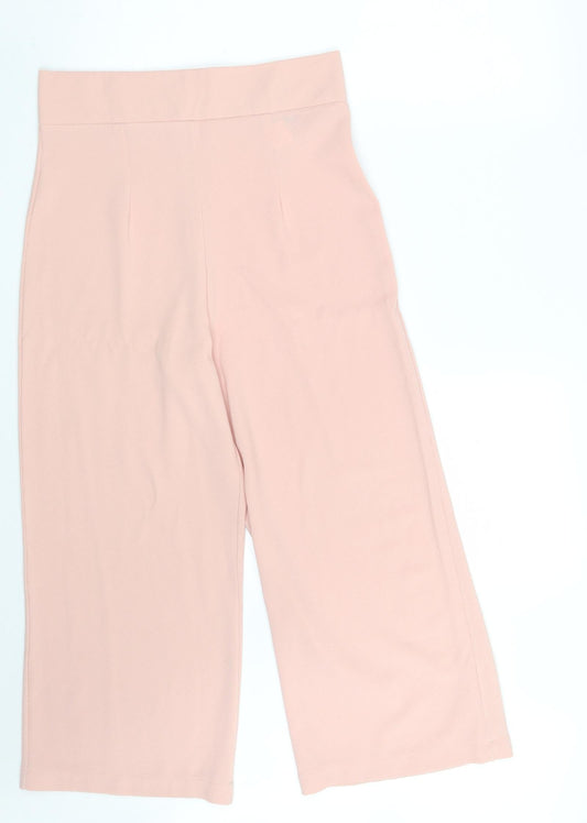 Womens UK Size 10 PRETTYLITTLETHING Regular Fit Bloomer Pink Trousers