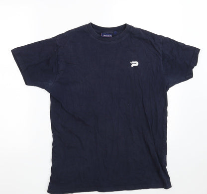 Additional front view of Patrick boys’ blue 100% cotton basic t-shirt, size 13, years round neck