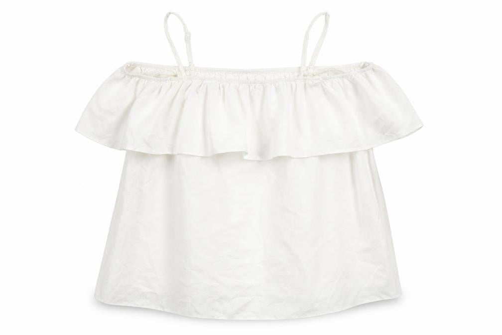 Womens UK Size 10 F&F White Basic Blouse