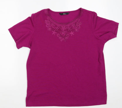 Womens UK Size M Bonmarché Purple Pullover Jumper
