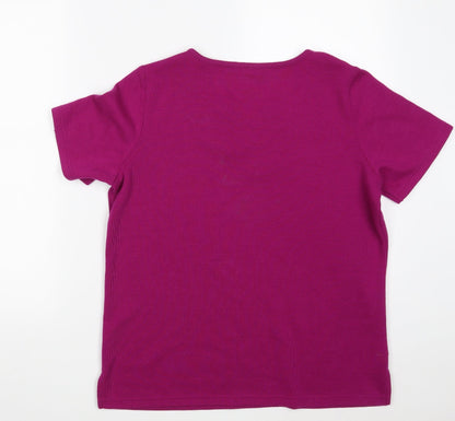 Womens UK Size M Bonmarché Purple Pullover Jumper