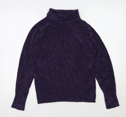 Womens UK Size 10 EWM Purple Pullover Jumper