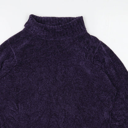 Womens UK Size 10 EWM Purple Pullover Jumper