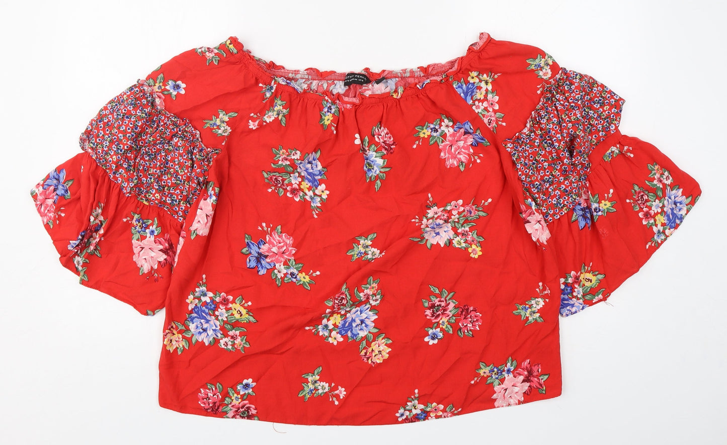 Womens UK Size 16 Dorothy Perkins Red Basic Blouse
