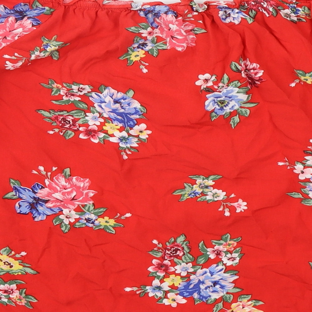 Womens UK Size 16 Dorothy Perkins Red Basic Blouse