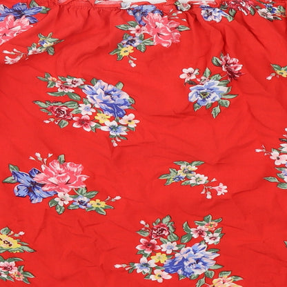 Womens UK Size 16 Dorothy Perkins Red Basic Blouse