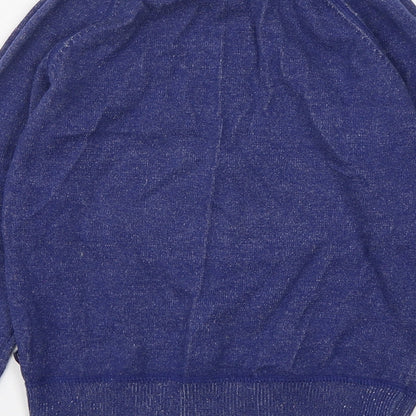 Brand and care label for Okaidi boys’ blue cotton pullover sweatshirt, size 6, years pullover