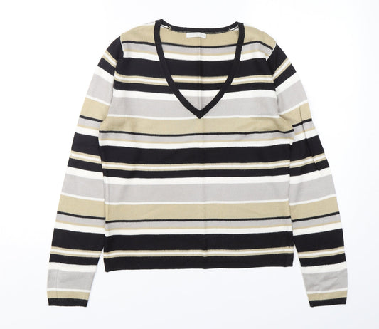 Womens UK Size 10 Matalan Multicoloured Pullover Jumper