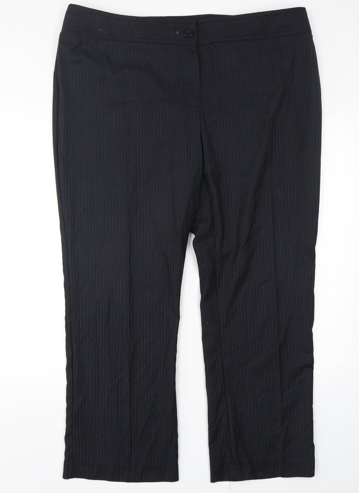 Womens UK Size 20 Marks and Spencer Regular Fit  Blue Trousers
