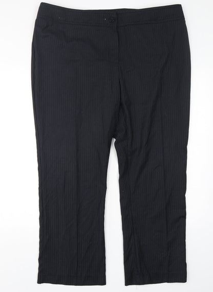 Womens UK Size 20 Marks and Spencer Regular Fit  Blue Trousers