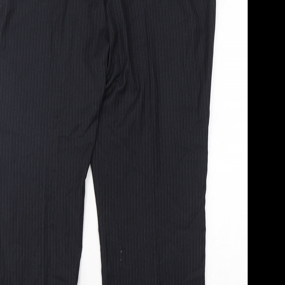 Womens UK Size 20 Marks and Spencer Regular Fit  Blue Trousers