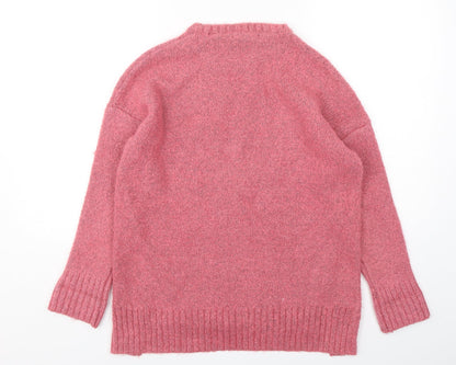 Womens UK Size S Marks and Spencer Pink Pullover Jumper