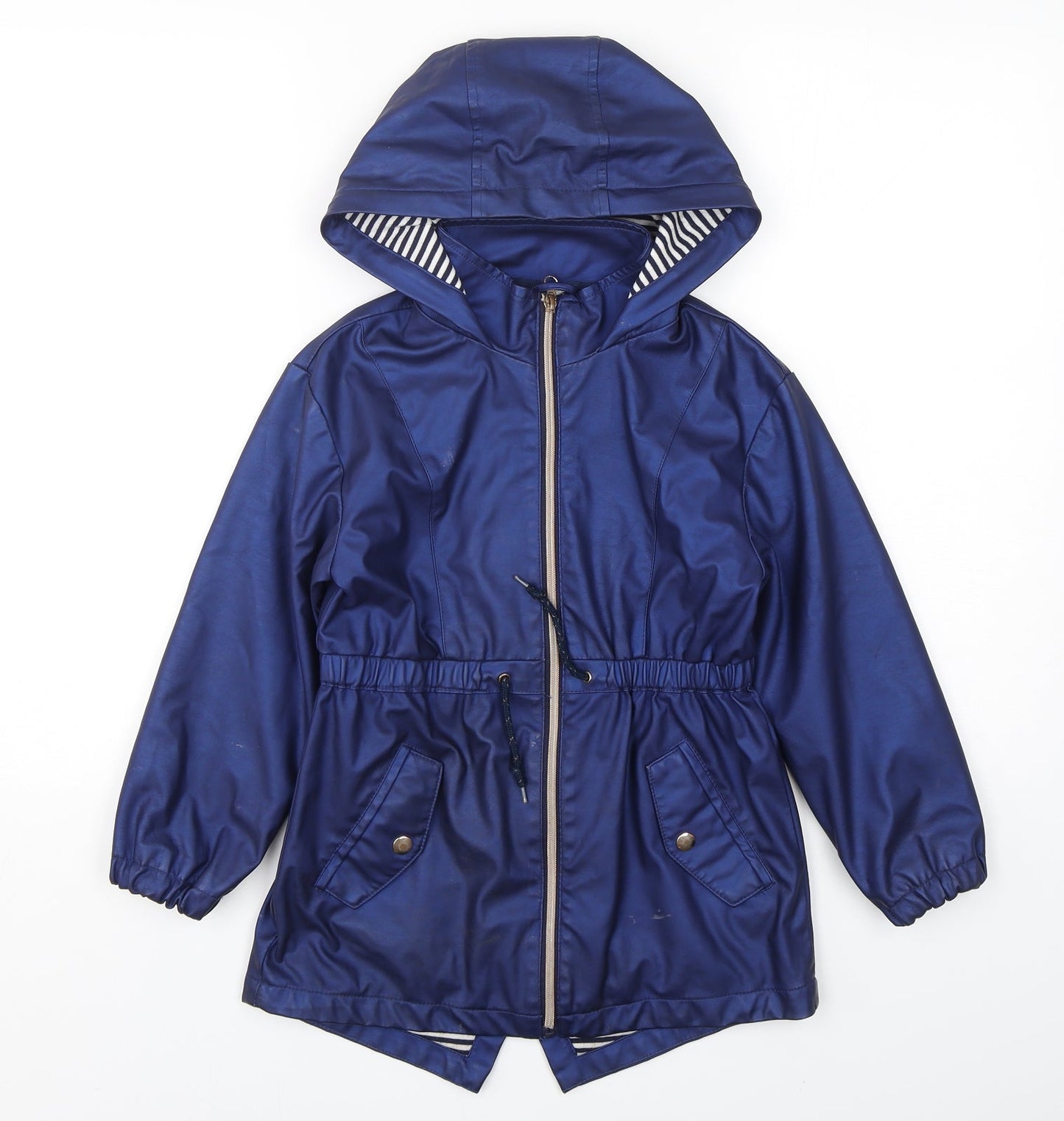 TU Womens Blue   Parka Coat   Zip