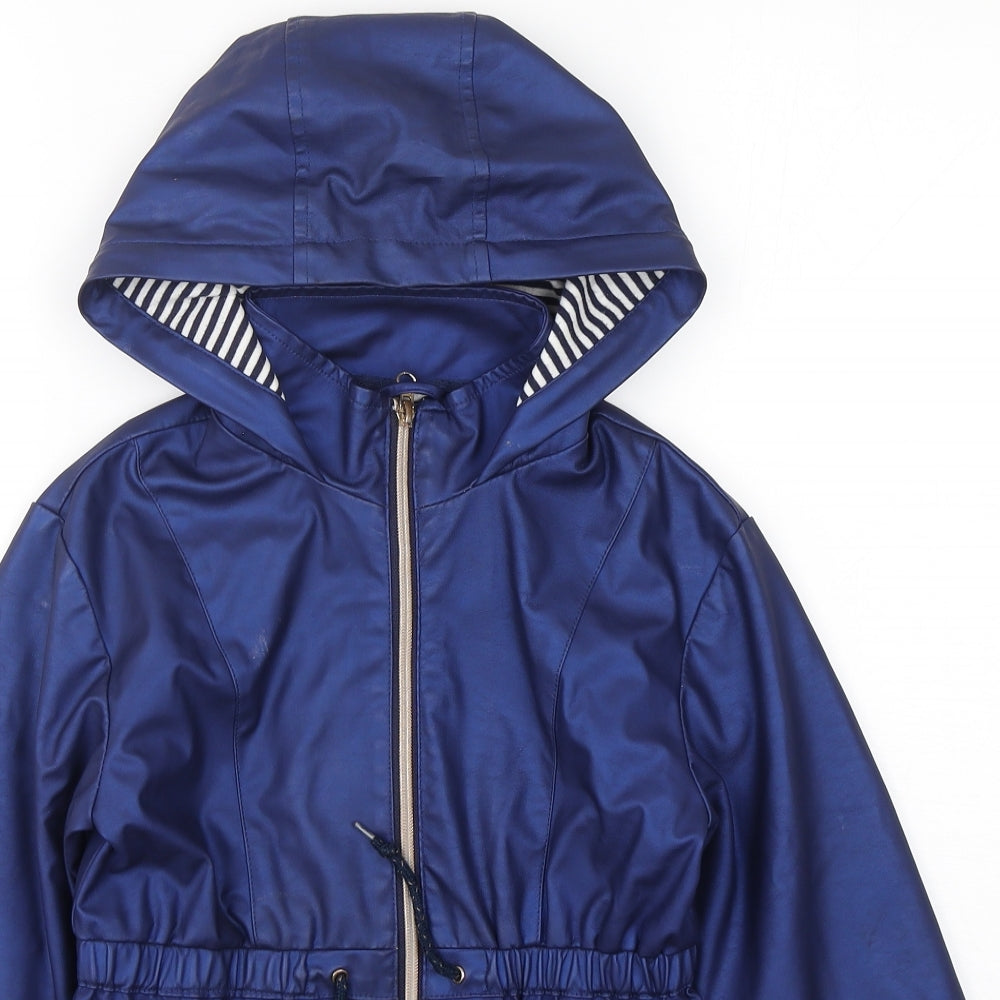 TU Womens Blue   Parka Coat   Zip