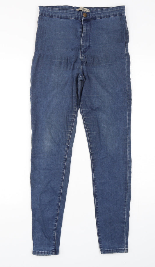 Denim CO Womens Blue  Cotton Skinny Jeans Size 12 L29 in Regular