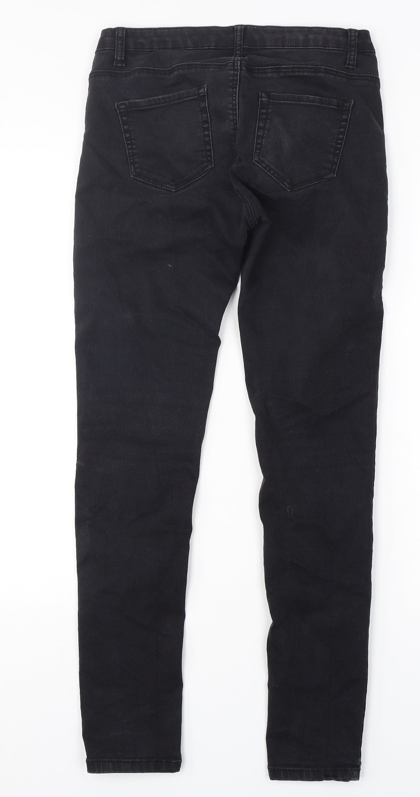 Denim Co Womens Black  Cotton Skinny Jeans Size 10 L29 in Regular