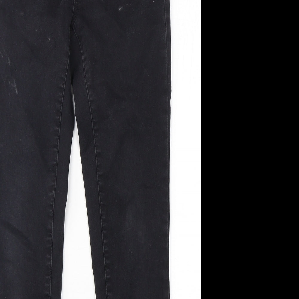 Denim Co Womens Black  Cotton Skinny Jeans Size 10 L29 in Regular