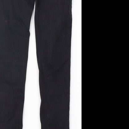 Denim Co Womens Black  Cotton Skinny Jeans Size 10 L29 in Regular