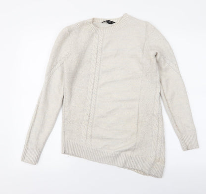 Womens UK Size 8 Dorothy Perkins Beige Pullover Jumper