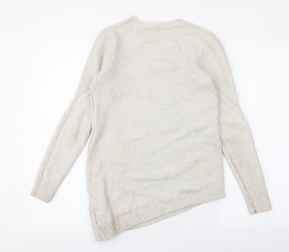Womens UK Size 8 Dorothy Perkins Beige Pullover Jumper