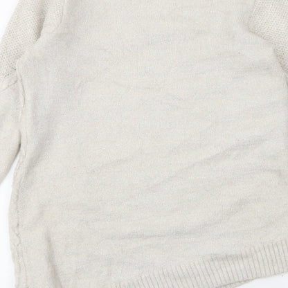 Womens UK Size 8 Dorothy Perkins Beige Pullover Jumper