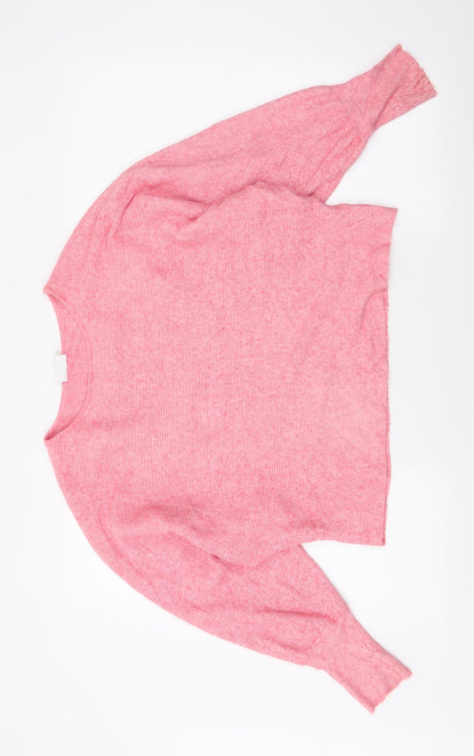 Womens UK Size M VILA Pink Pullover Jumper