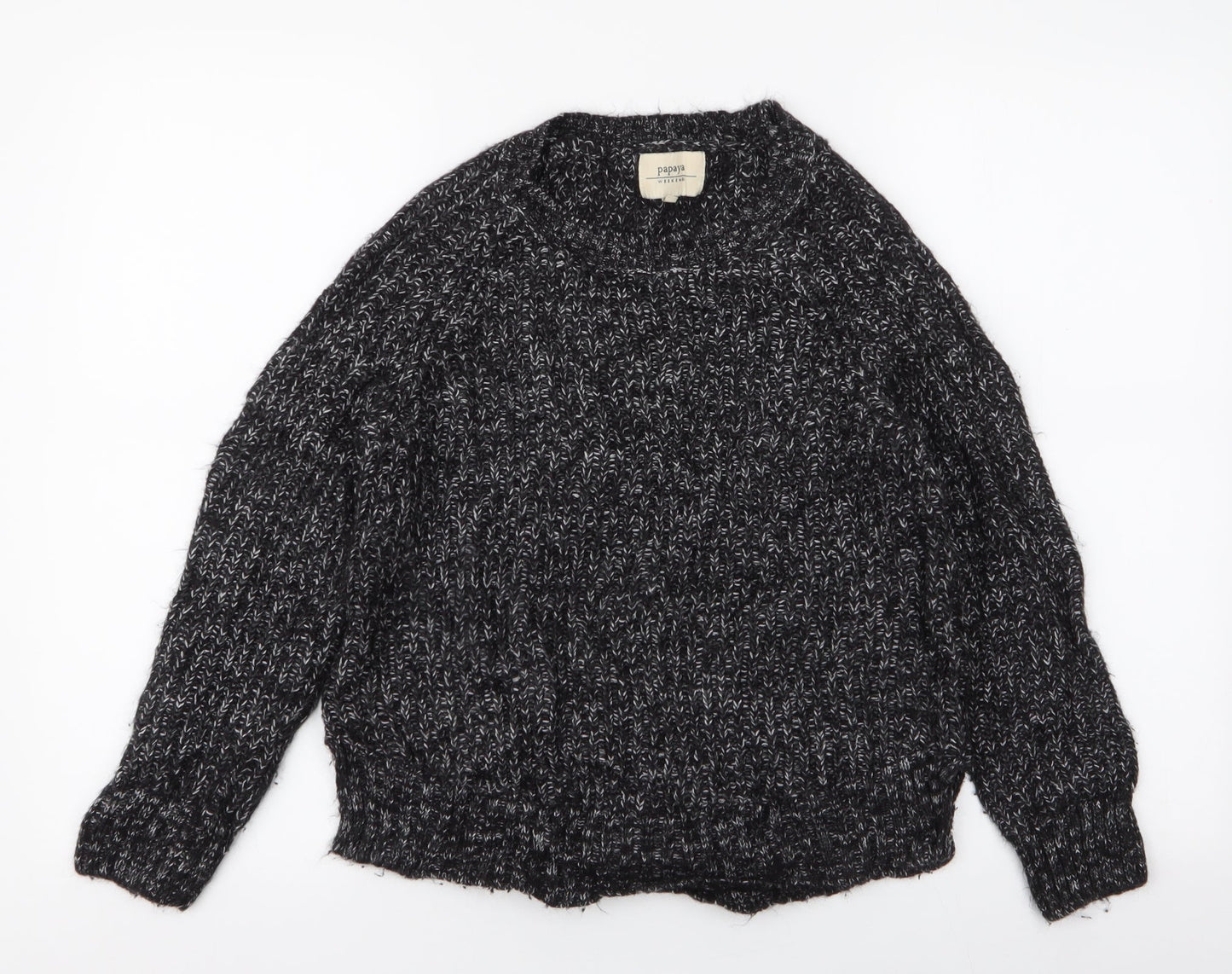 Womens UK Size 8 Papaya Grey Pullover Jumper
