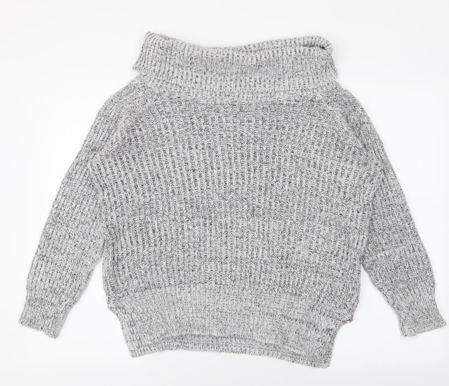 Womens UK Size 8 New Look Grey Pullover Jumper