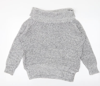 Womens UK Size 8 New Look Grey Pullover Jumper