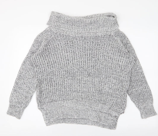 Womens UK Size 8 New Look Grey Pullover Jumper