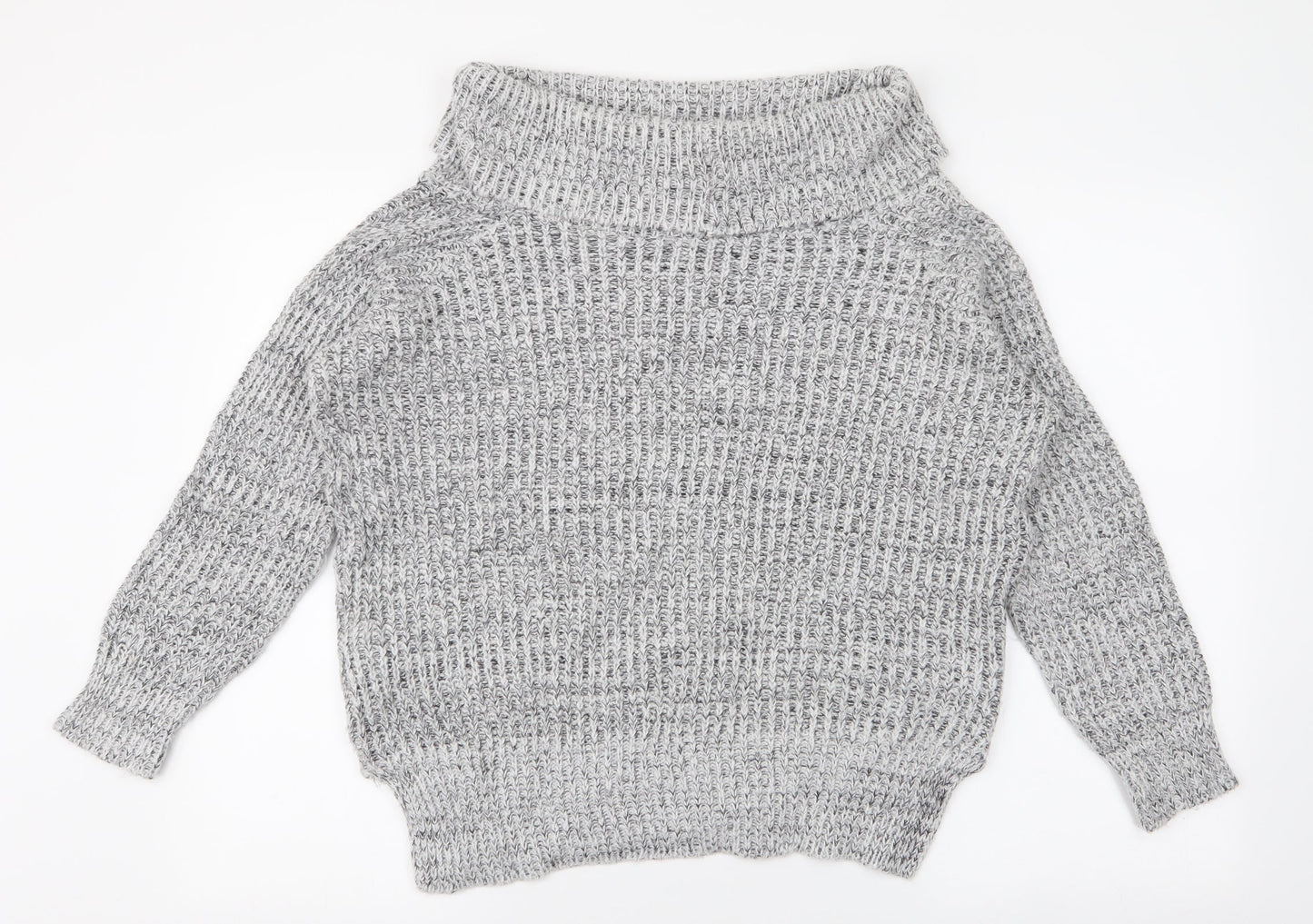 Womens UK Size 8 New Look Grey Pullover Jumper