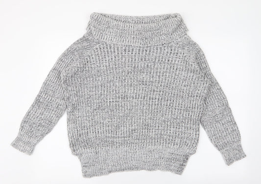 Womens UK Size 8 New Look Grey Pullover Jumper